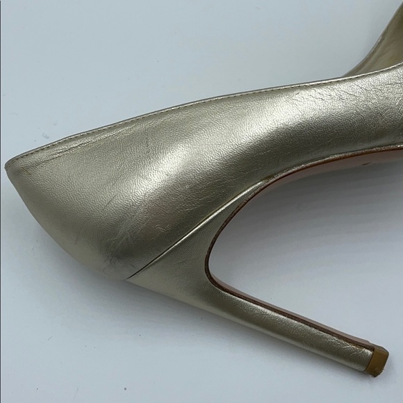 Stuart Weizmann Champagne Leather 4” Pumps US 6 - Picture 6 of 12